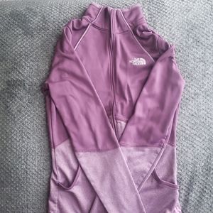 North face zip sweatshirt